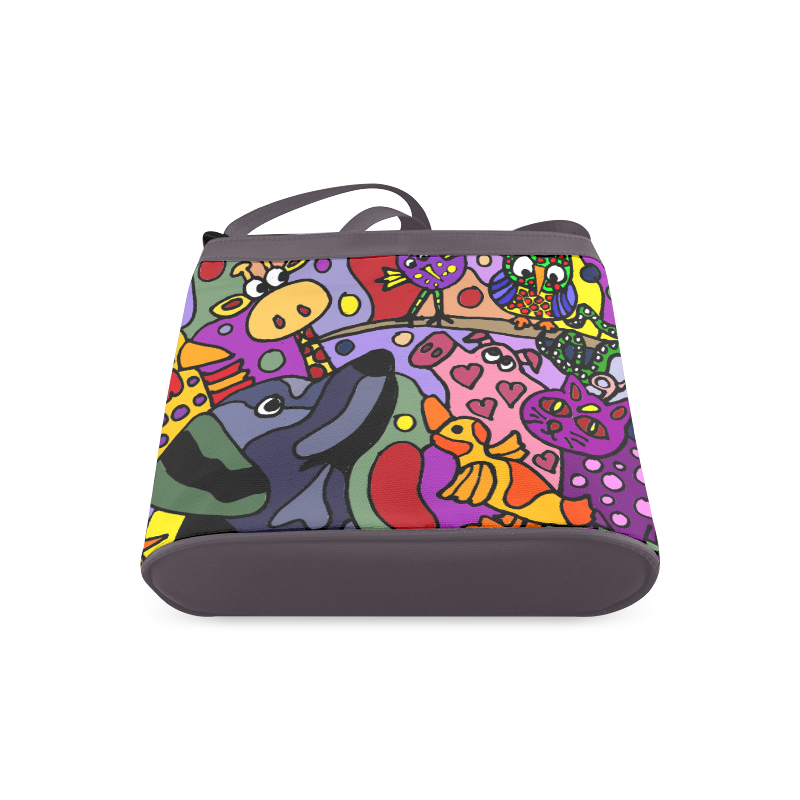 Cool Artistic Animals Abstract Crossbody Bags (Model 1613)