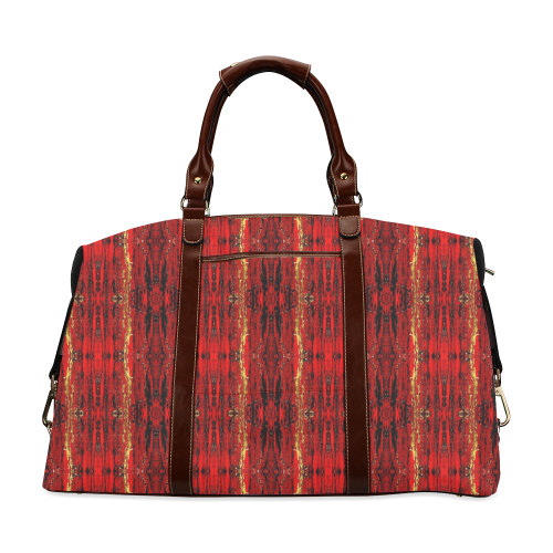 Red Gold, Old Oriental Pattern Classic Travel Bag (Model 1643)