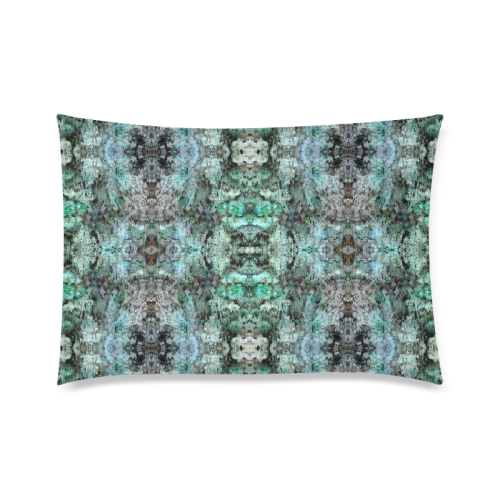 Green Black Gothic Pattern Custom Zippered Pillow Case 20"x30" (one side)