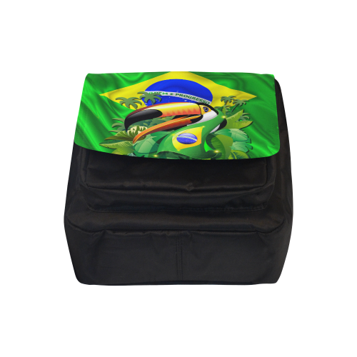 Brazil Flag with Toco Toucan Crossbody Nylon Bags (Model 1633)