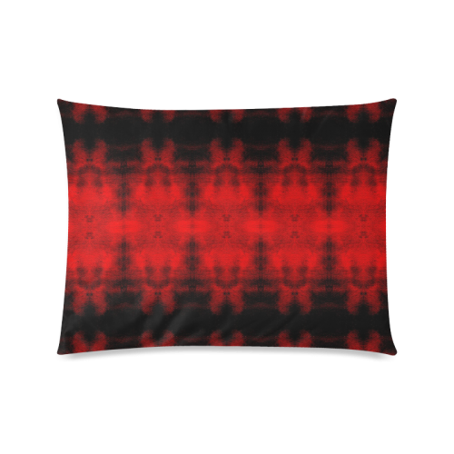 Red Black Gothic Pattern Custom Picture Pillow Case 20"x26" (one side)