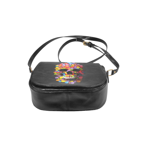 Halloween Candy Sugar Skull Classic Saddle Bag/Large (Model 1648)