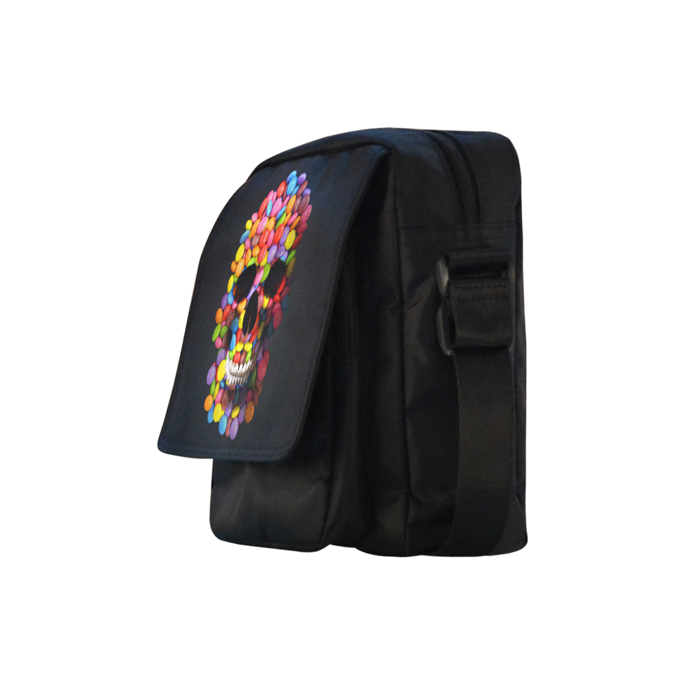 Halloween Candy Sugar Skull Crossbody Nylon Bags (Model 1633)