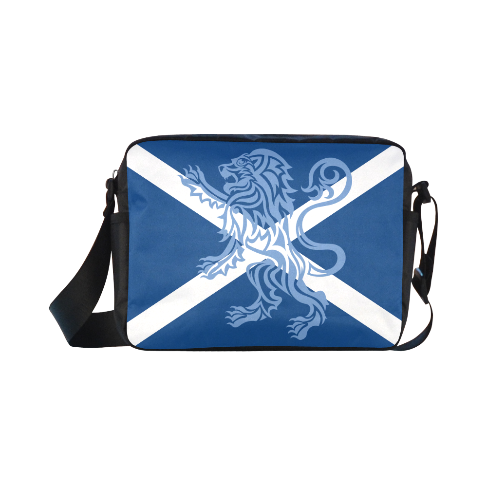 Tribal Lion Rampant and Saltire Flag by ArtformDesigns Classic Cross-body Nylon Bags (Model 1632)