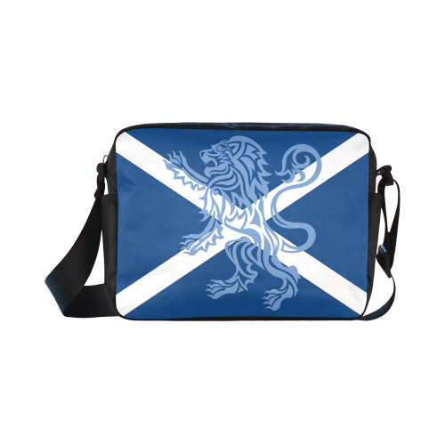 Tribal Lion Rampant and Saltire Flag by ArtformDesigns Classic Cross-body Nylon Bags (Model 1632)