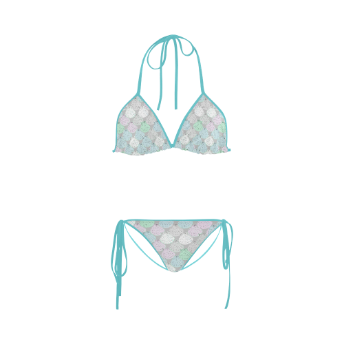 The Universe in a Conch-Shell/ Blue Custom Bikini Swimsuit