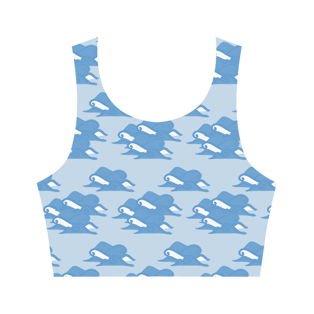 Once Upon an Ocean Women's Crop Top (Model T42)