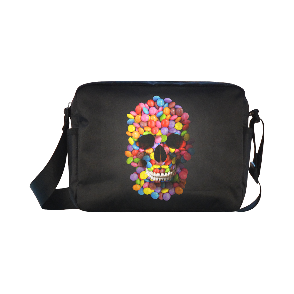 Halloween Candy Sugar Skull Classic Cross-body Nylon Bags (Model 1632)