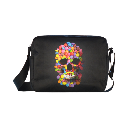 Halloween Candy Sugar Skull Classic Cross-body Nylon Bags (Model 1632)