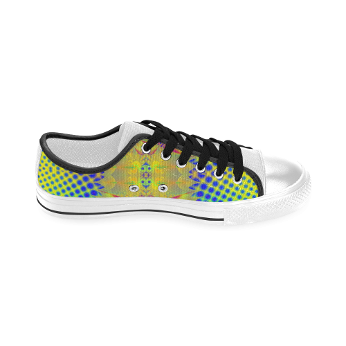 Under The Sea Fractal Abstract Men's Classic Canvas Shoes (Model 018)