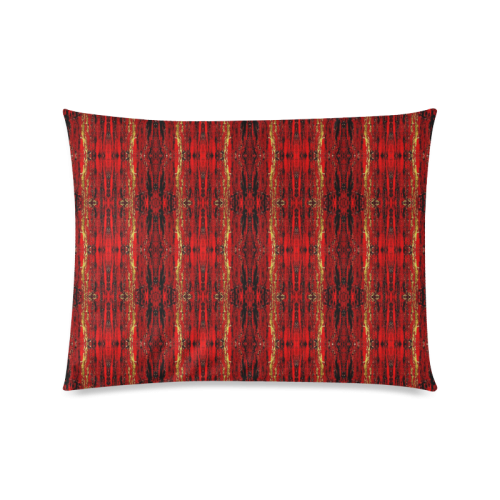 Red Gold, Old Oriental Pattern Custom Picture Pillow Case 20"x26" (one side)