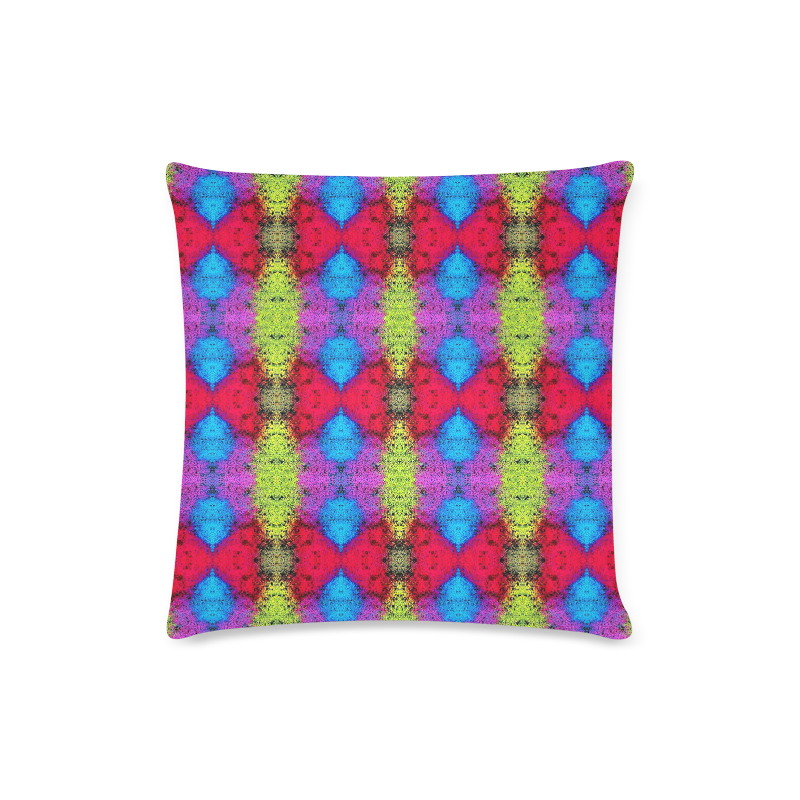 Colorful Painting Goa Pattern Custom Zippered Pillow Case 16"x16"(Twin Sides)