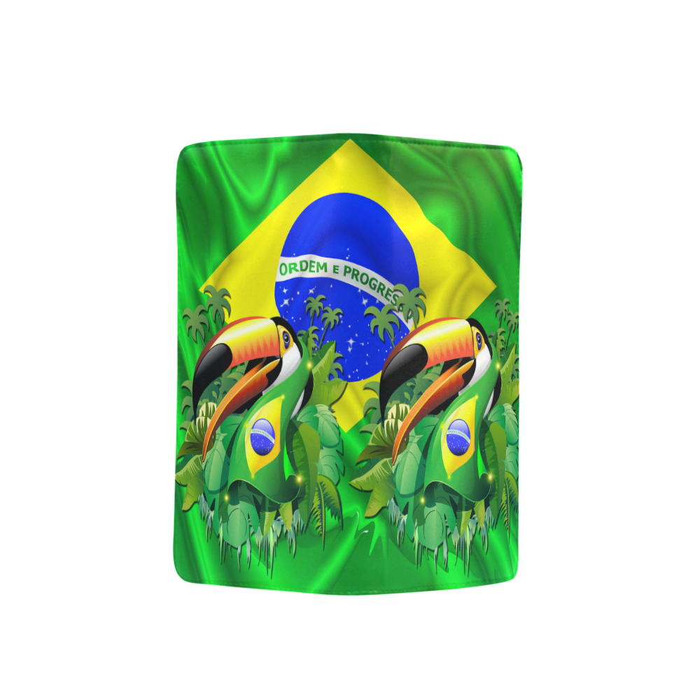 Brazil Flag with Toco Toucan Men's Clutch Purse （Model 1638）