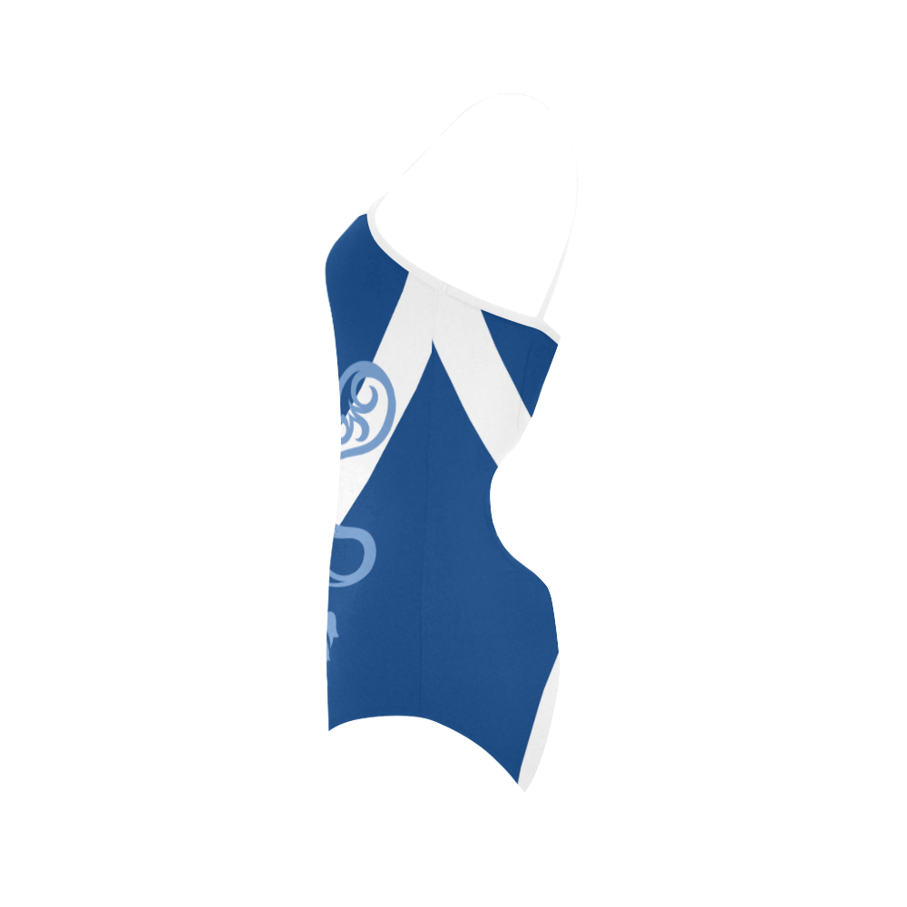 Tribal Lion Rampant and Saltire Flag by ArtformDesigns Strap Swimsuit ( Model S05)