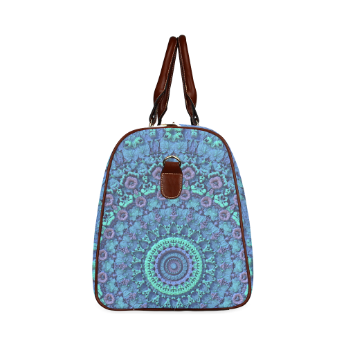 Mandala in Relief Waterproof Travel Bag/Small (Model 1639)
