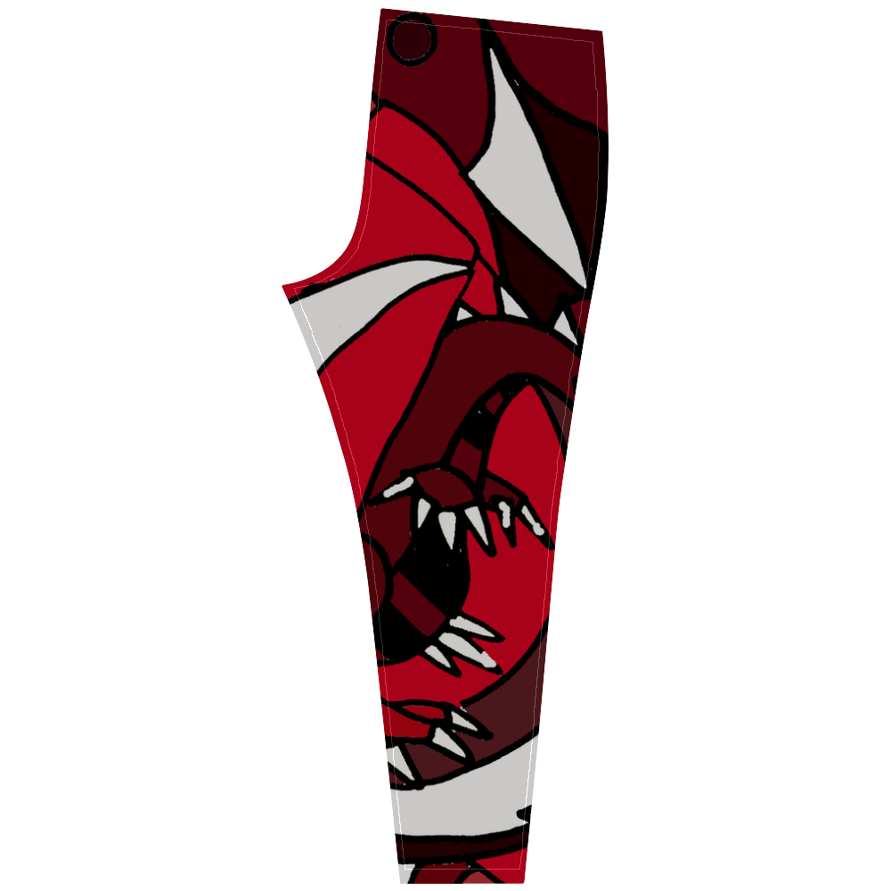 Awesome Red Dragon Art Cassandra Women's Leggings (Model L01)