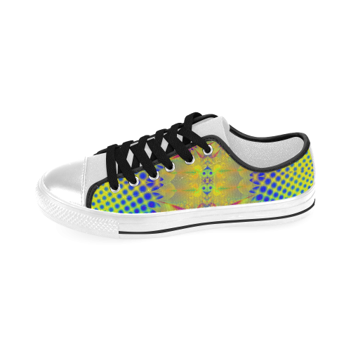 Under The Sea Fractal Abstract Men's Classic Canvas Shoes (Model 018)