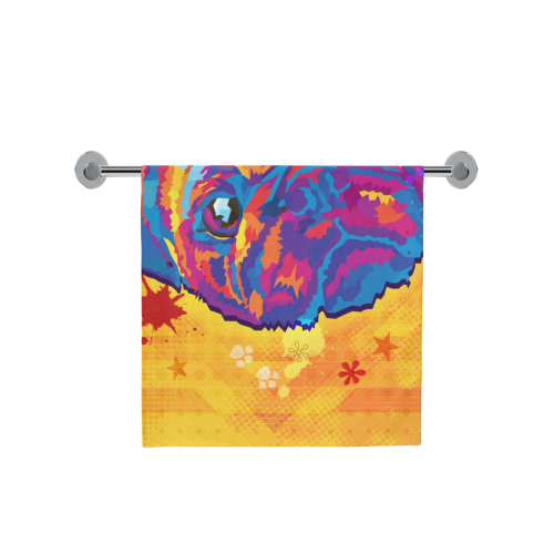 pop art pug Bath Towel 30"x56"