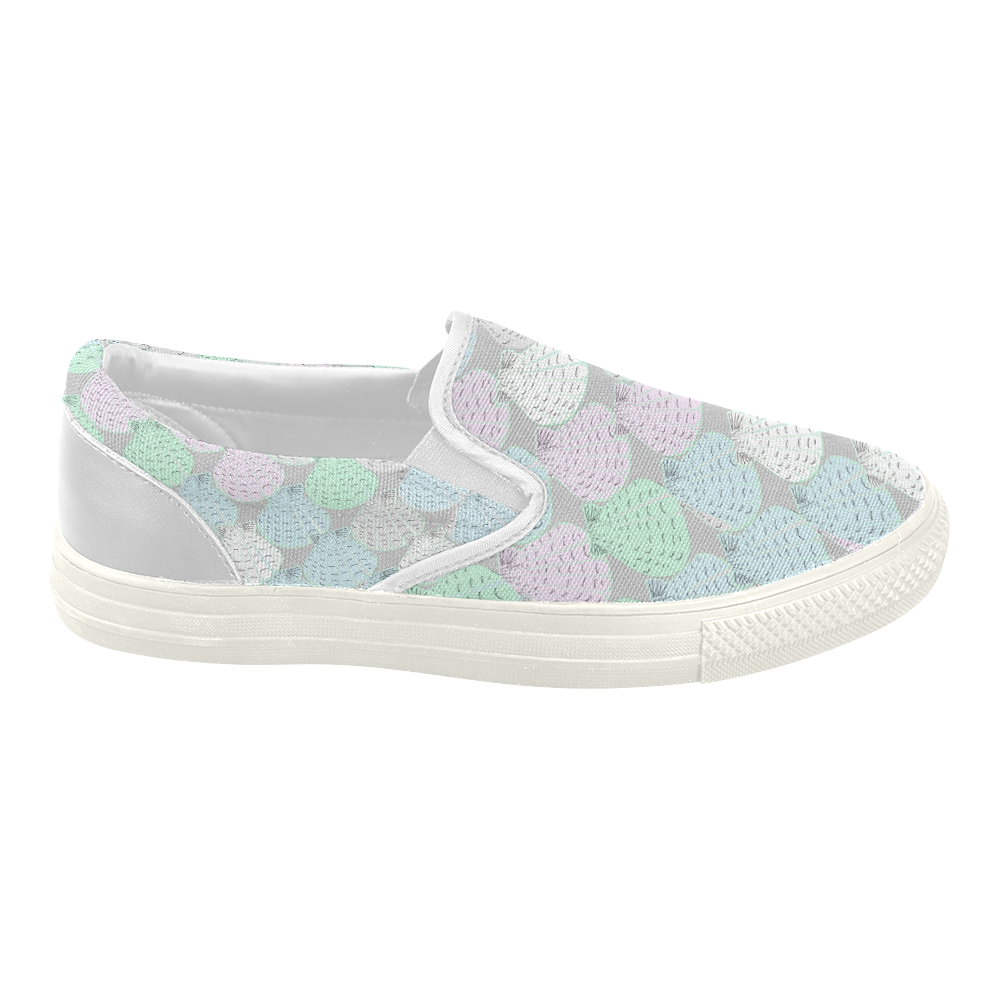 The Universe in a Conch-Shell Women's Slip-on Canvas Shoes (Model 019)