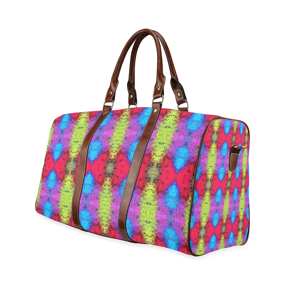 Colorful Painting Goa Pattern Waterproof Travel Bag/Small (Model 1639)