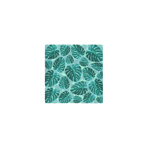 Tropical Leaf Monstera Plant Pattern Square Towel 13“x13”