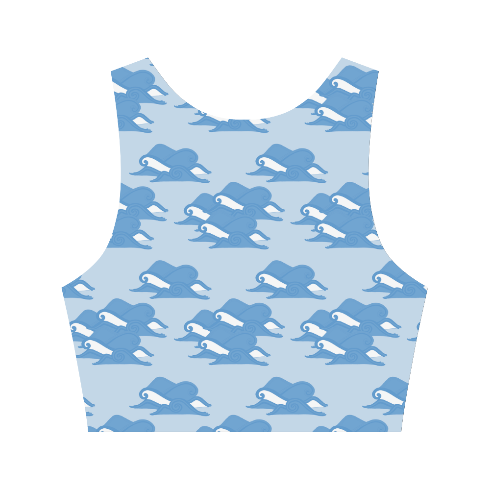 Once Upon an Ocean Women's Crop Top (Model T42)