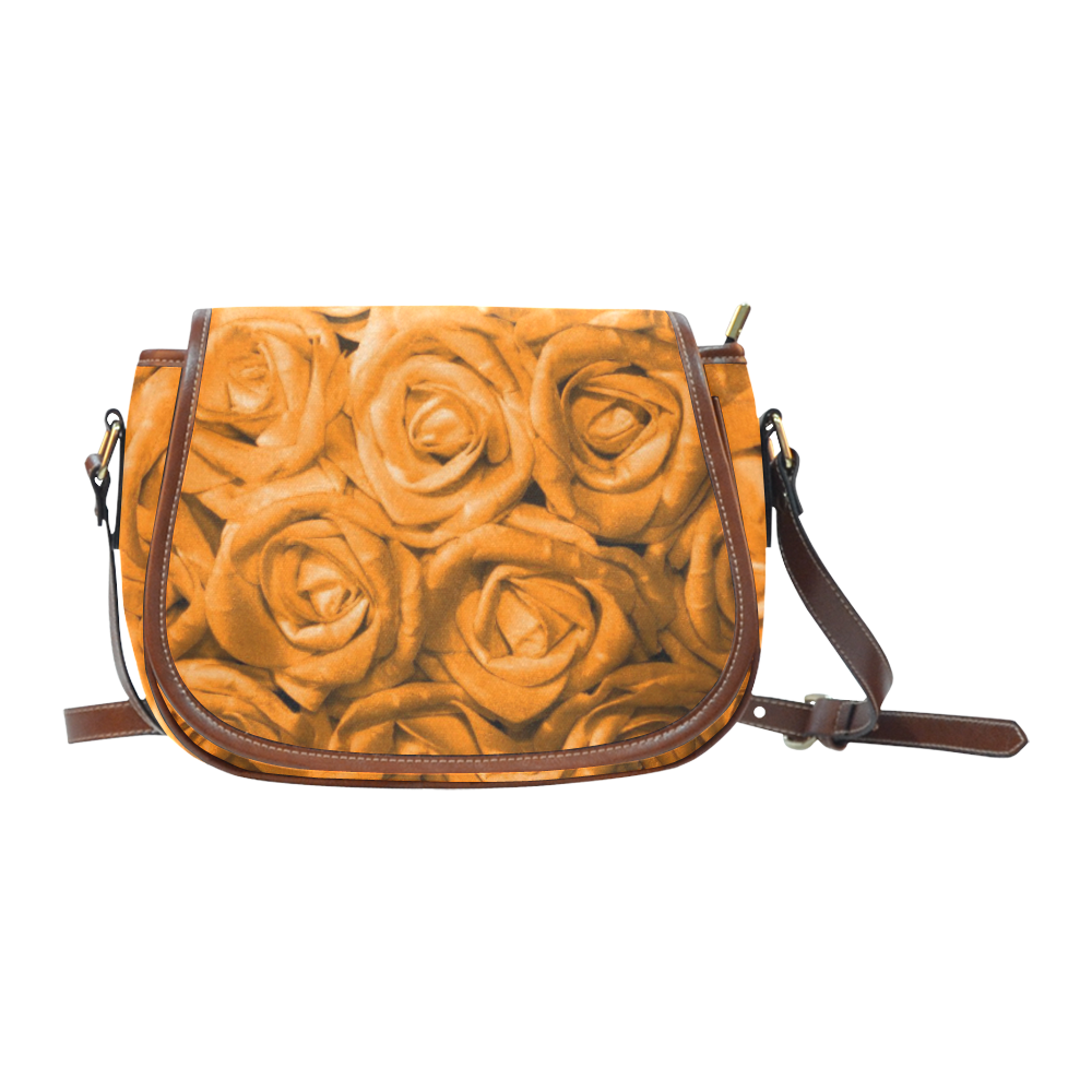 gorgeous roses M Saddle Bag/Large (Model 1649)