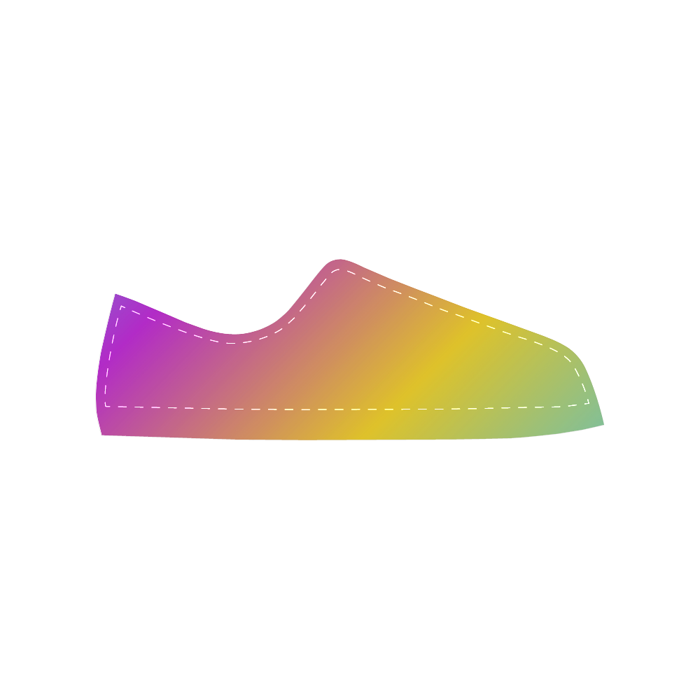 Rainbow Sunbeams After The Rain Men's Classic Canvas Shoes (Model 018)