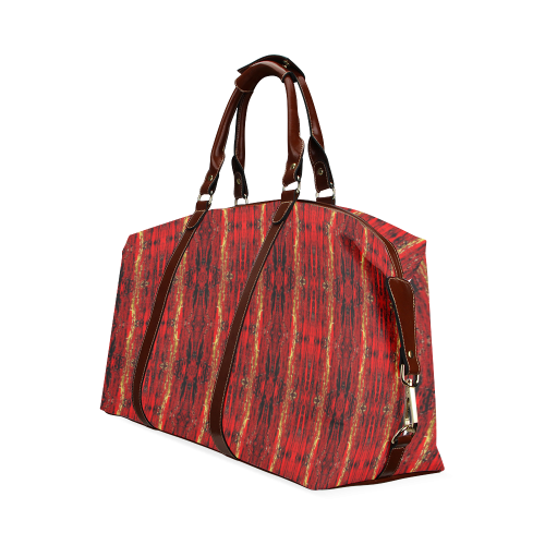 Red Gold, Old Oriental Pattern Classic Travel Bag (Model 1643)