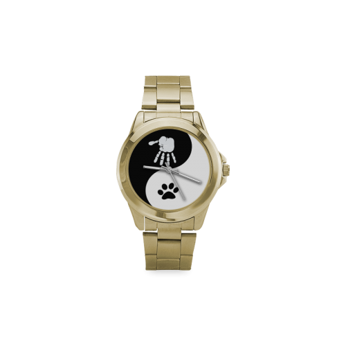 Cats and Humans Custom Gilt Watch(Model 101)