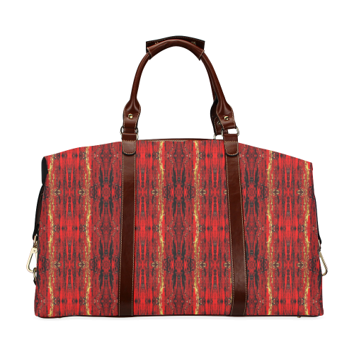 Red Gold, Old Oriental Pattern Classic Travel Bag (Model 1643)