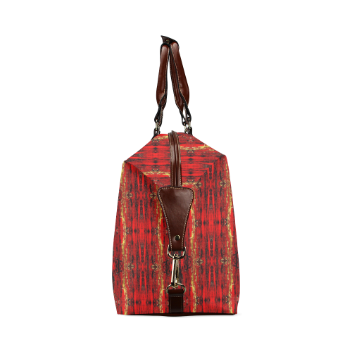 Red Gold, Old Oriental Pattern Classic Travel Bag (Model 1643)