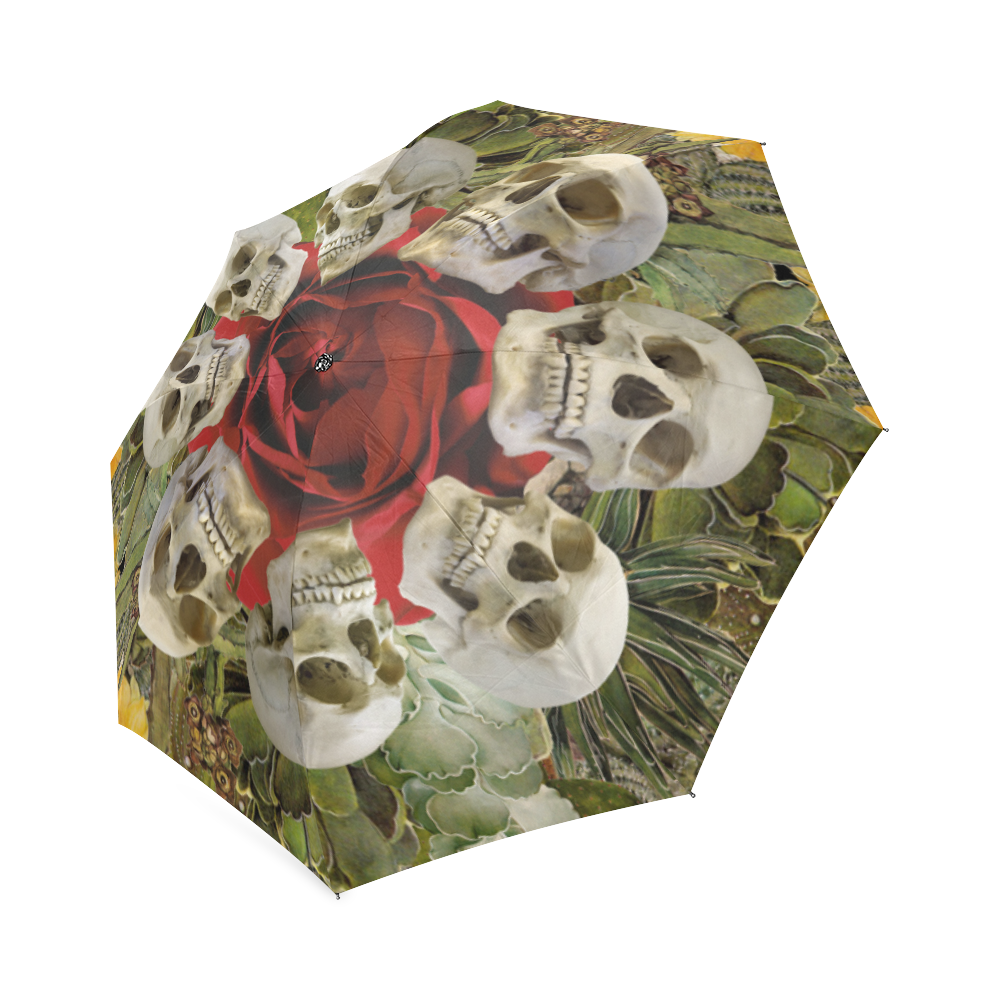Western Skulls Foldable Umbrella (Model U01)