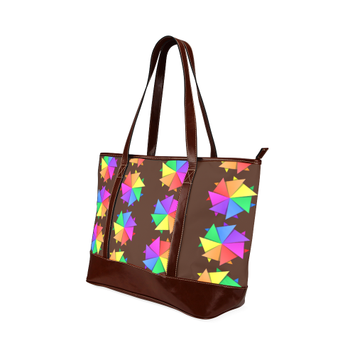 rainbow pinwheel Tote Handbag (Model 1642)