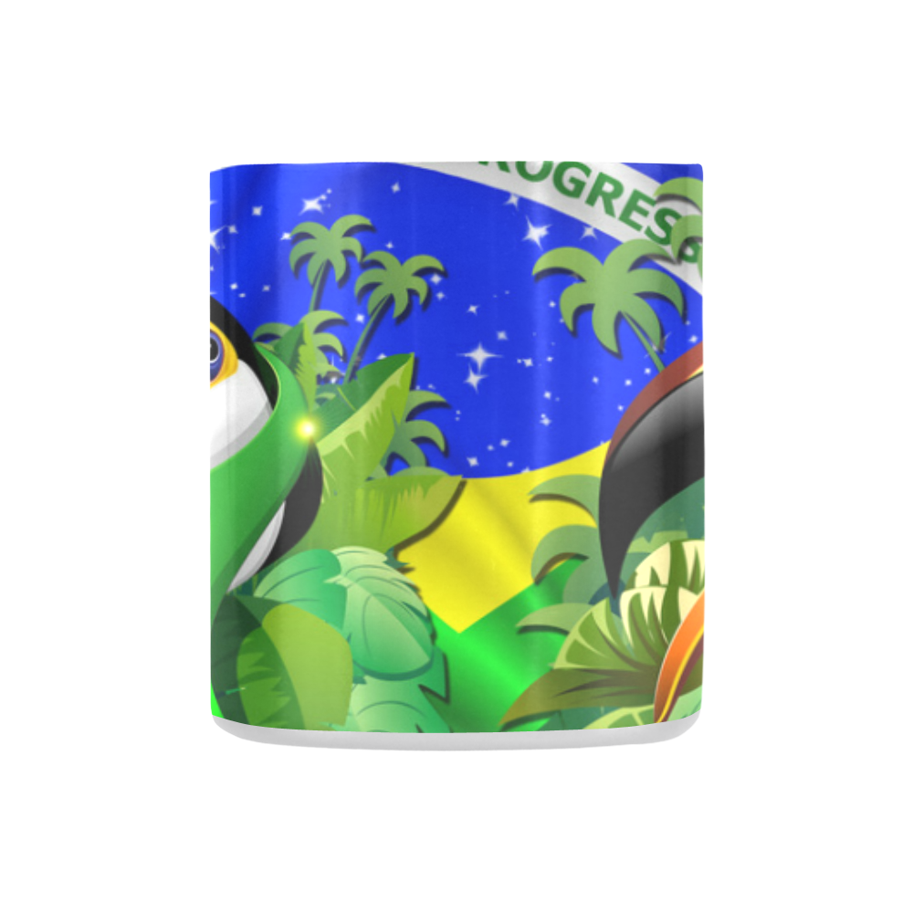 Brazil Flag with Toco Toucan Classic Insulated Mug(10.3OZ)