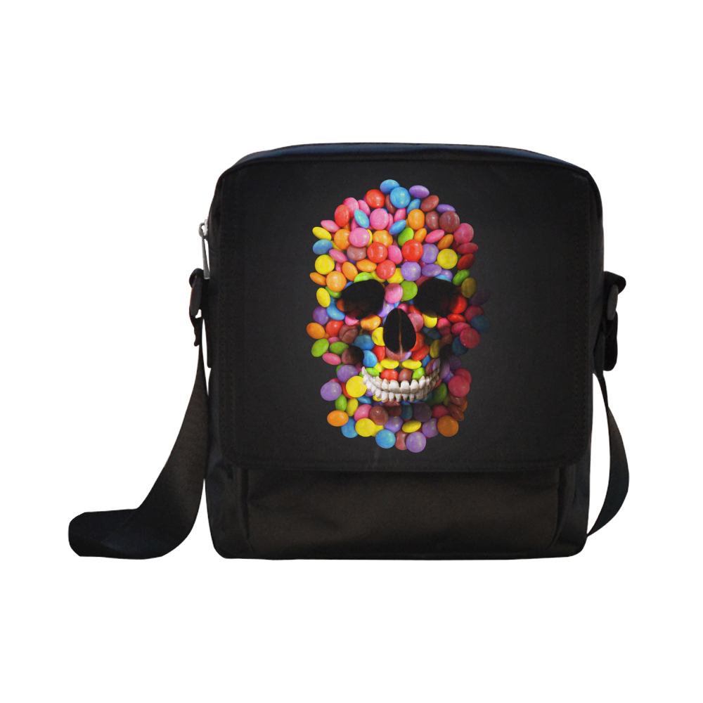 Halloween Candy Sugar Skull Crossbody Nylon Bags (Model 1633)