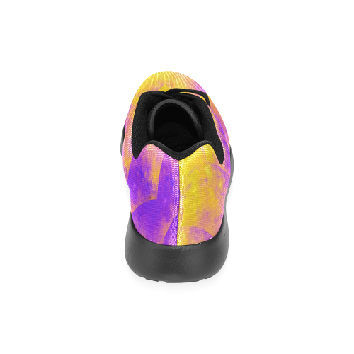 Colorexplosion Spiral Yellow Lilac Composion Women’s Running Shoes (Model 020)