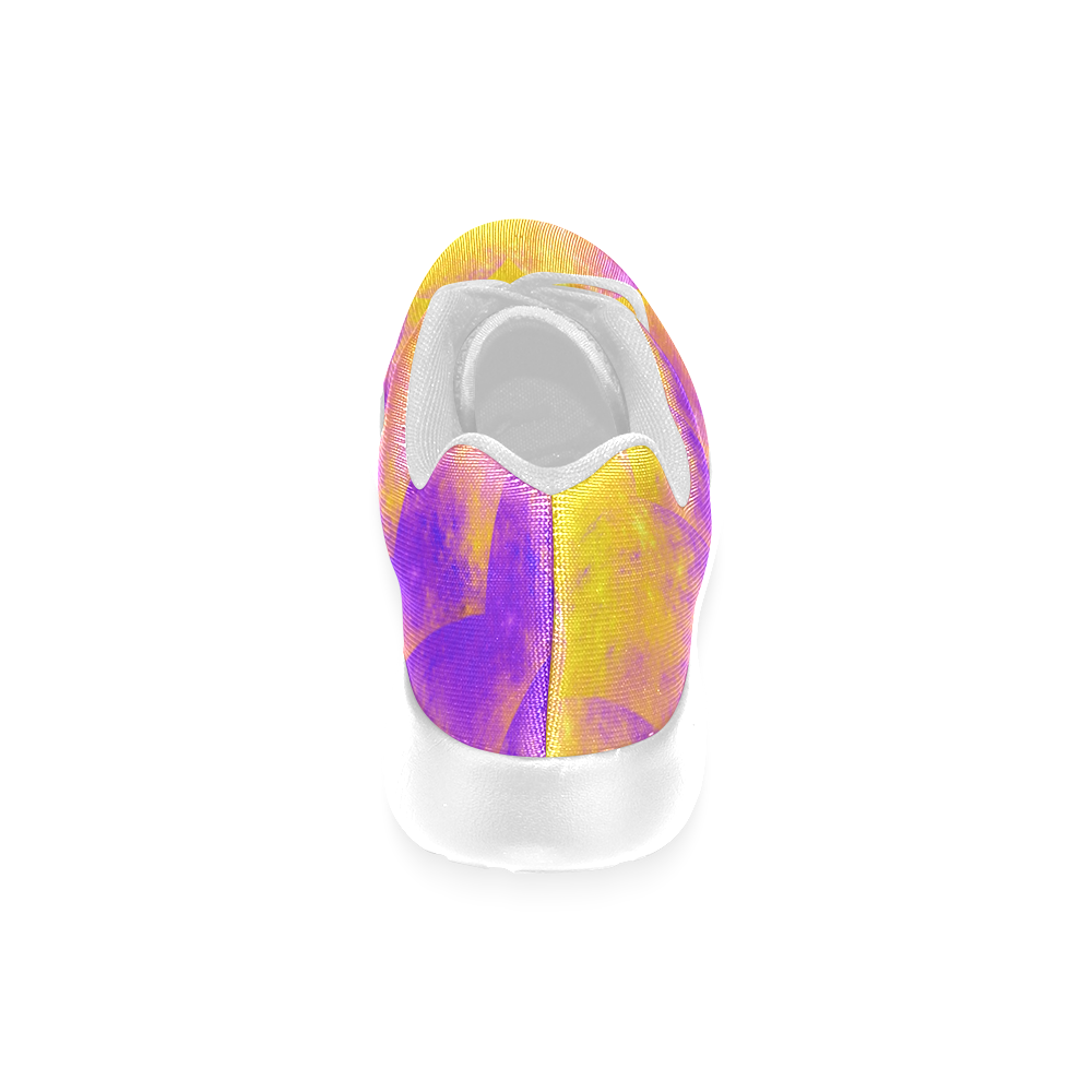 Colorexplosion Spiral Yellow Lilac Composion Women’s Running Shoes (Model 020)