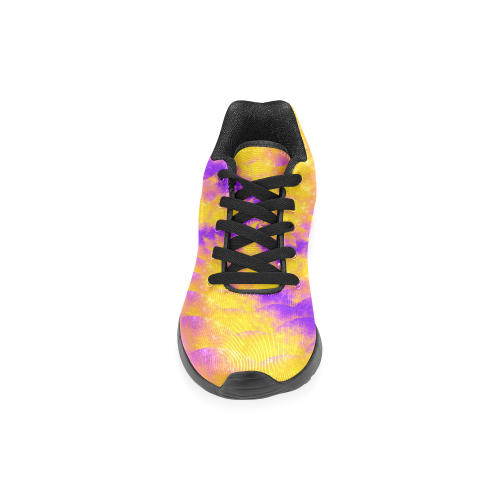 Colorexplosion Spiral Yellow Lilac Composion Women’s Running Shoes (Model 020)