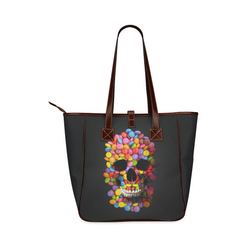 Halloween Candy Sugar Skull Classic Tote Bag (Model 1644)