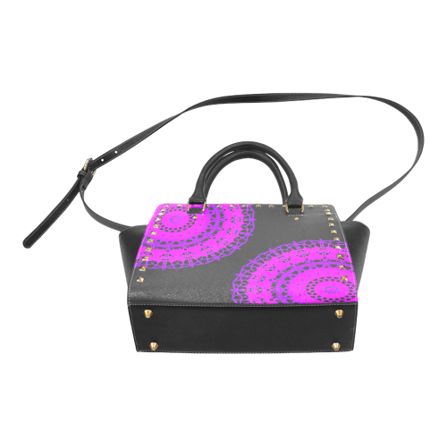 purple mandella purse Rivet Shoulder Handbag (Model 1645)