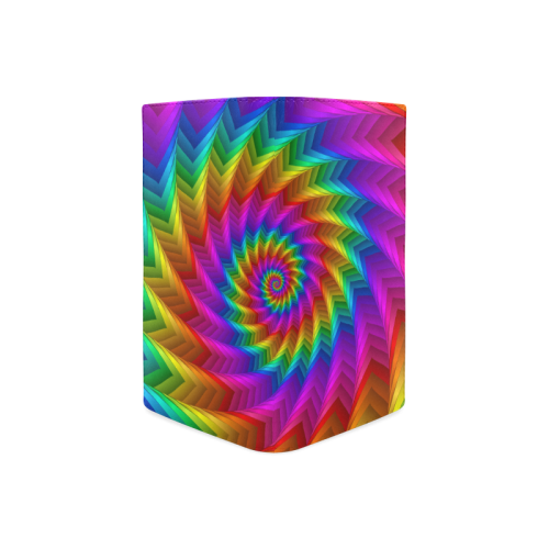 Psychedelic Rainbow Spiral Fractal Women's Leather Wallet (Model 1611)