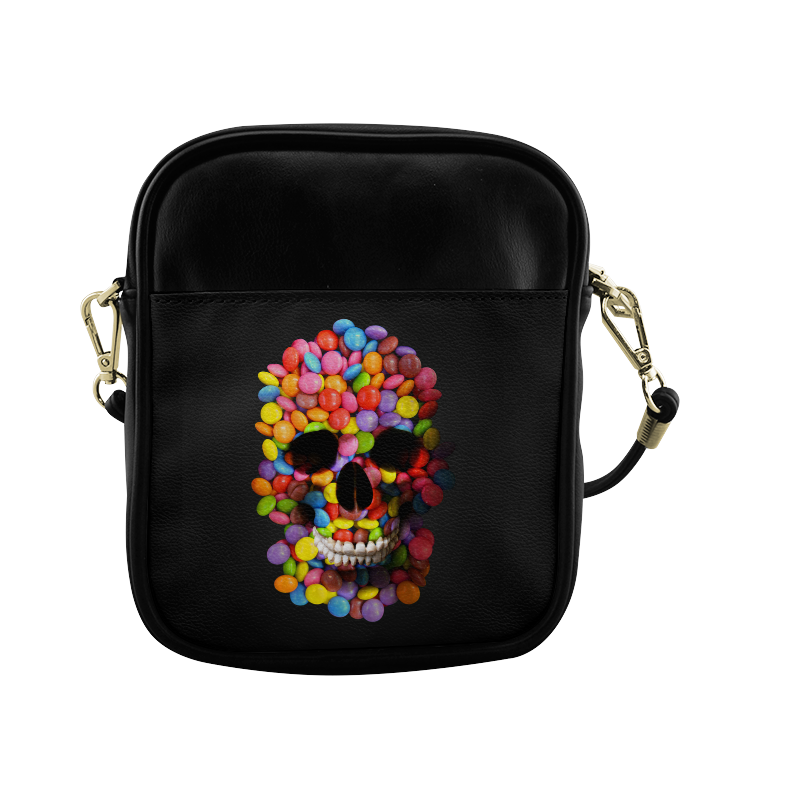 Halloween Candy Sugar Skulll Sling Bag (Model 1627)