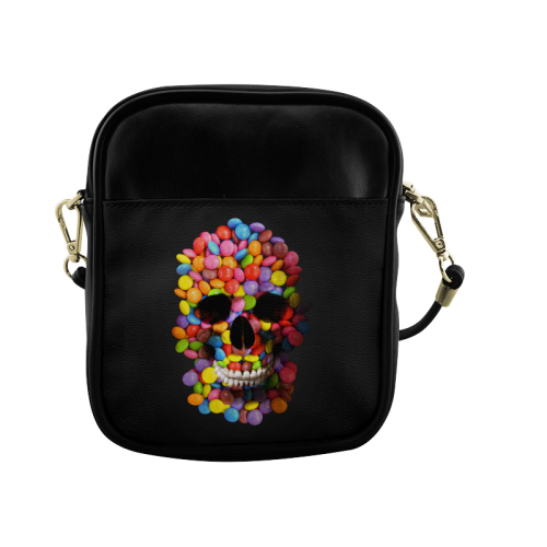 Halloween Candy Sugar Skulll Sling Bag (Model 1627)