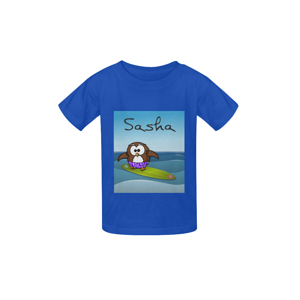surfer owl Kid's  Classic T-shirt (Model T22)