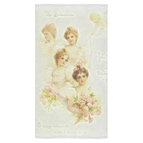 Vintage painting of bridemaids Bath Towel 30"x56"