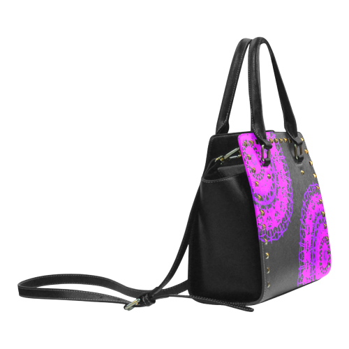 purple mandella purse Rivet Shoulder Handbag (Model 1645)
