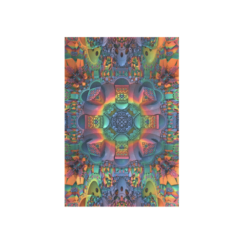 Groovy, Baby! Cotton Linen Wall Tapestry 40"x 60"