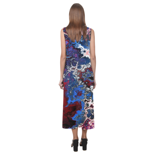 awesome fractal 28 Phaedra Sleeveless Open Fork Long Dress (Model D08)