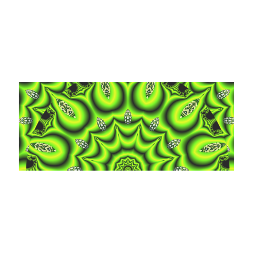 Spring Lime Green Garden Mandala, Abstract Spirals Stainless Steel Vacuum Mug (10.3OZ)
